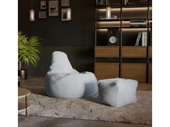 Juskys Sitzsack Chillex mit Hocker L in Stoff Cord* Sitzsäcke