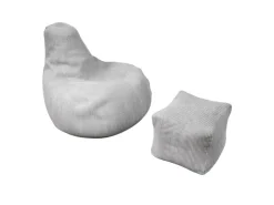 Juskys Sitzsack Chillex mit Hocker L in Stoff Cord* Sitzsäcke