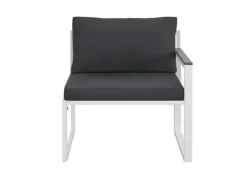 Juskys Sofa Set Gartenmöbel Bari mit Bezügen in Dunkelgrau* Sofas