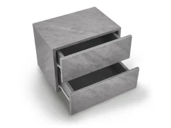 Juskys Wandschrank Nachttisch 40x29x30 cm mit 2 Schubladen optik* Schweberegale