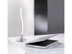 Just Light. LED Tischleuchte Wave Stahl H: 30 cm