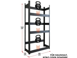 Karat Flaschenkastenständer Osaka Getränkekistenregal für 6 Kästen 160 x 80 x 30 cm