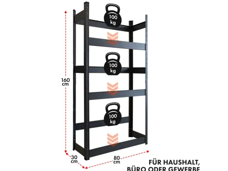 Karat Flaschenkastenständer Osaka Getränkekistenregal für 6 Kästen 160 x 80 x 30 cm