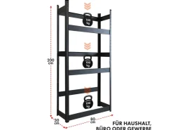 Karat Flaschenkastenständer Osaka Getränkekistenregal für 6 Kästen 200 x 80 x 30 cm* Flaschenregale