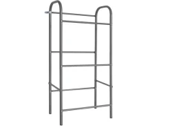 Karat Flaschenkastenständer Rocket - Regal mit Wandbefestigung - Grau - Für 3 Kästen - 49,5 x 32,5 x 115,5 cm* Kellerregale|Flaschenregale