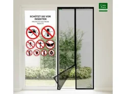 Karat Fliegengitter Johnny Gestreift Klebemontage Klettverschluss 90 x 220 cm