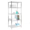 Karat Gitterregal Everest 350 kg Belastbarkeit 5 Böden Verchromt 90 x 45 x 200 cm* Flaschenregale