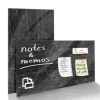 Karat Glas Memoboard Stone Design mit Magneten und Montagematerial 46 x 91 cm