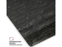 Karat Glas Memoboard Stone Design mit Magneten und Montagematerial 46 x 91 cm