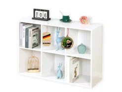 Karat Holzregal Vermont Stilvoller Raumteilerregal Mit 6 Fächern* Bücherregale