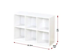 Karat Holzregal Vermont Stilvoller Raumteilerregal Mit 6 Fächern* Bücherregale