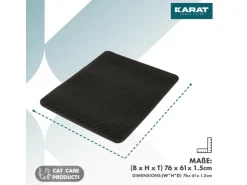 Karat Katzenstreumatte Charly in Wabendesign Abwaschbar 76 x 61 cm
