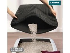 Karat Katzenstreumatte Charly in Wabendesign Abwaschbar 76 x 61 cm