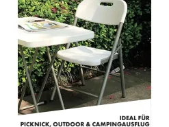 Karat Klappstuhl Okinawa Gartenstuhl für Garten Terrasse Balkon Robust 2er-Set