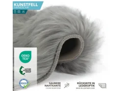 Karat Kunstfell Nelly Flauschiges Dekofell Individuell Einsetzbar Grey* Sessel