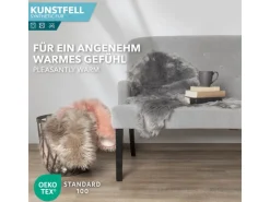 Karat Kunstfell Nelly Flauschiges Dekofell Individuell Einsetzbar Grey* Sessel