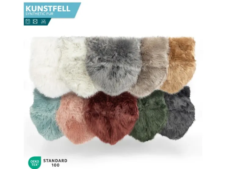 Karat Kunstfell Nelly Flauschiges Dekofell Individuell Einsetzbar Black Tip* Überwürfe