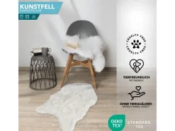 Karat Kunstfell Nelly Flauschiges Dekofell Individuell Einsetzbar