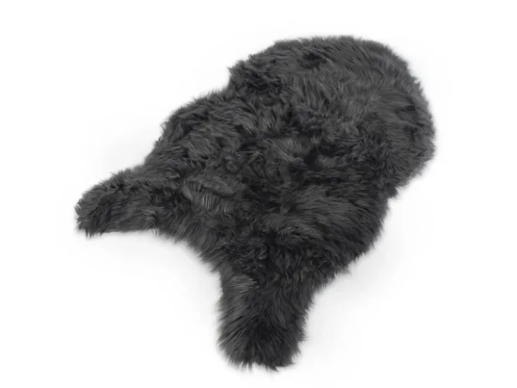 Karat Kunstfell Nelly Flauschiges Dekofell Individuell Einsetzbar Charcoal Grey* Sessel