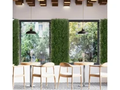Karat Pflanzenwand Fern Kunstpflanze zur Dekoration 50 x 50 cm