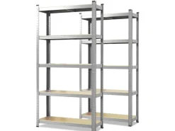 Karat Schwerlastregal Lakota 2er Set Traglast bis 875 kg 200 x 120 x 60 cm* Metallregale|Schwerlastregal