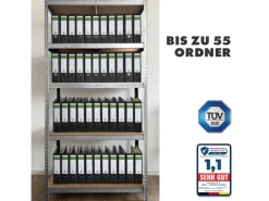 Karat Schwerlastregal Lakota 2er Set Traglast bis 875 kg 200 x 120 x 60 cm* Metallregale|Schwerlastregal