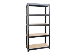 Karat Schwerlastregal Maximale Stabilität Traglast 875 kg Schwarz 150 x 75 x 30 cm* Metallregale|Kellerregale