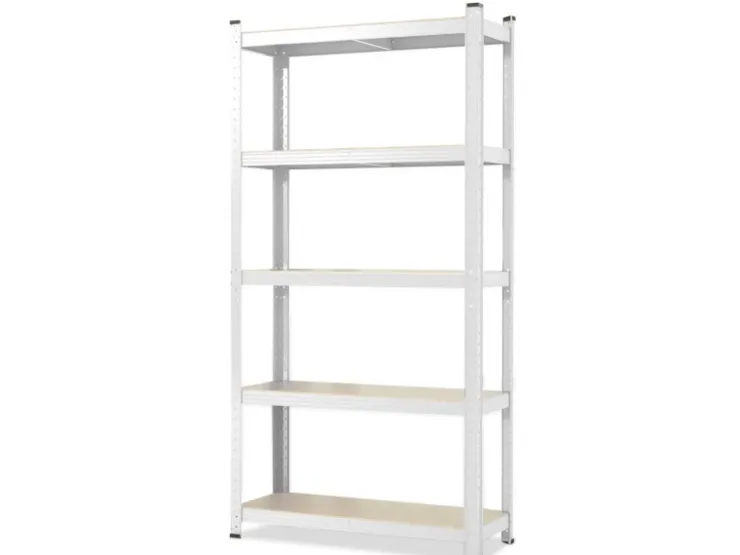 Karat Schwerlastregal Weiß für Keller und Werkstatt Gesamtlast 875 kg 180 x 90 x 45 cm* Schwerlastregal