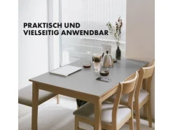 Karat Tischfolie Empire mit Abgeschrägter Kante Hellgrau 80 x 55 cm* Tischdecken