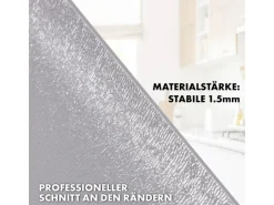Karat Tischfolie Empire mit Abgeschrägter Kante Hellgrau 80 x 55 cm* Tischdecken