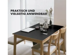 Karat Tischfolie Empire mit Abgeschrägter Kante Schwarz 90 x 55 cm