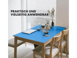 Karat Tischfolie Empire mit Abgeschrägter Kante Blau 80 x 125 cm
