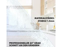 Karat Tischfolie Empire mit Abgeschrägter Kante Transparent 85 x 100 cm* Tischdecken