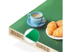 Karat Tischfolie Empire mit Abgeschrägter Kante Grün 80 x 130 cm* Tischdecken