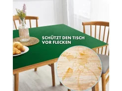 Karat Tischfolie Empire mit Abgeschrägter Kante Grün 80 x 130 cm* Tischdecken