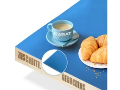 Karat Tischfolie Empire mit Abgeschrägter Kante Blau 80 x 225 cm