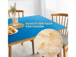 Karat Tischfolie Empire mit Abgeschrägter Kante Blau 80 x 225 cm