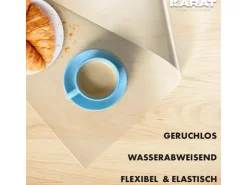 Karat Tischfolie Empire mit Abgeschrägter Kante Transparent 80 x 170 cm