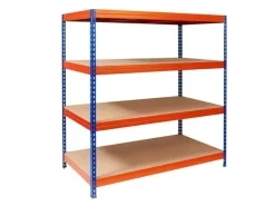 Karat Weitspannregal Schwerlastregal Blau-Orange Traglast 1200 kg 200 x 150 x 60 cm* Schwerlastregal