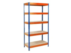 Karat Weitspannregal Schwerlastregal Blau-Orange Traglast 1200 kg 200 x 150 x 60 cm* Schwerlastregal