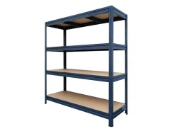 Karat Weitspannregal Schwerlastregal Grau Traglast 1500 kg 177 x 160 x 60 cm* Kellerregale|Schwerlastregal