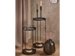 Keramik-Dose mit Deckel Minimalist Zen Ø 12,2 cm Schwarz-Weiß