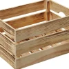 Kesper Holzkiste Kiefer geflammt 23 cm x 30 cm 40 cm 27 l* Flaschenregale