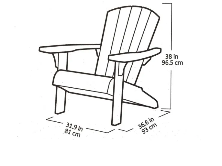 Keter Adirondack-Stuhl Troy Graphitgrau* Stühle