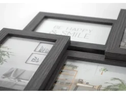 Kobolo Bilderrahmen Collage BIG GREY Holz Grau Antik 12 Bilder 54x61 cm* Kerzen Gestalten