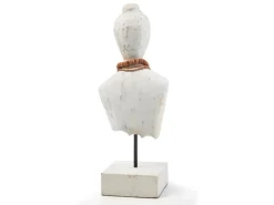 Kobolo Dekofigur Holzfigur Büste LADY BUST Holz und Metall