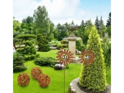 Kobolo Gartenkugel KALURA Rostoptik 3er Set Durchmesser 12 cm* Dekorative Figuren