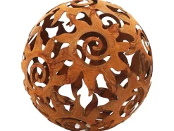 Kobolo Gartenkugel KALURA Rostoptik 3er Set Durchmesser 12 cm* Dekorative Figuren