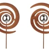 Kobolo Gartenstecker Gartendeko FINJA in Rostoptik 2-er Set* Dekorative Figuren