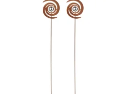 Kobolo Gartenstecker Gartendeko FINJA in Rostoptik 2-er Set* Dekorative Figuren
